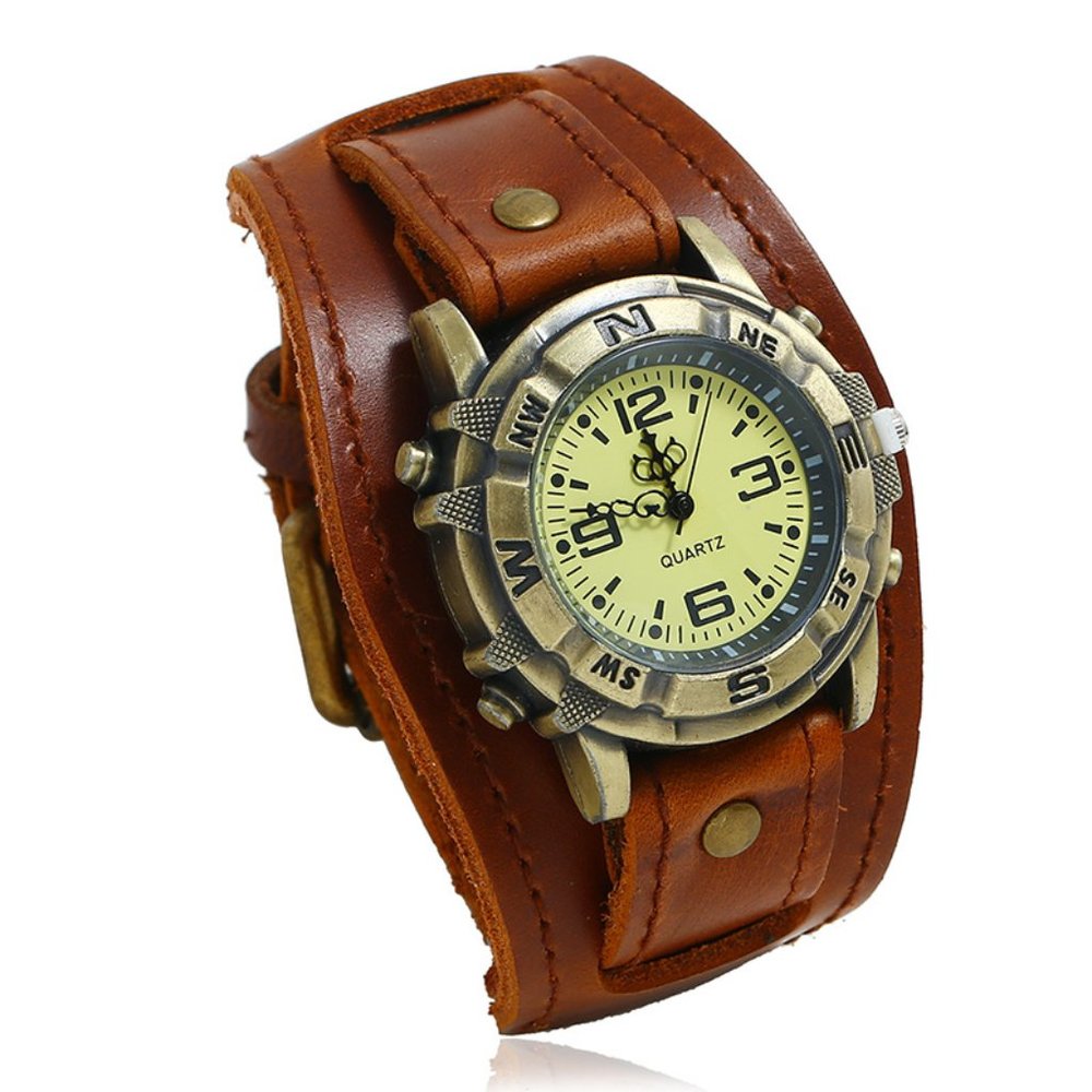 ✨✨BRAND NEW Punk Style Vintage Leather Men's Watch